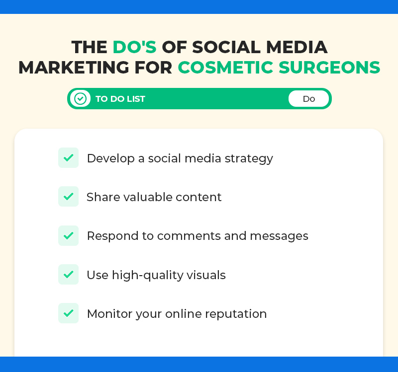 The Do's of Social Media Marketing for Cosmetic Surgeons