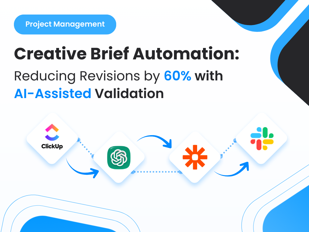 Reducing Revisions by 60% Using AI-Assisted Creative Brief Validation